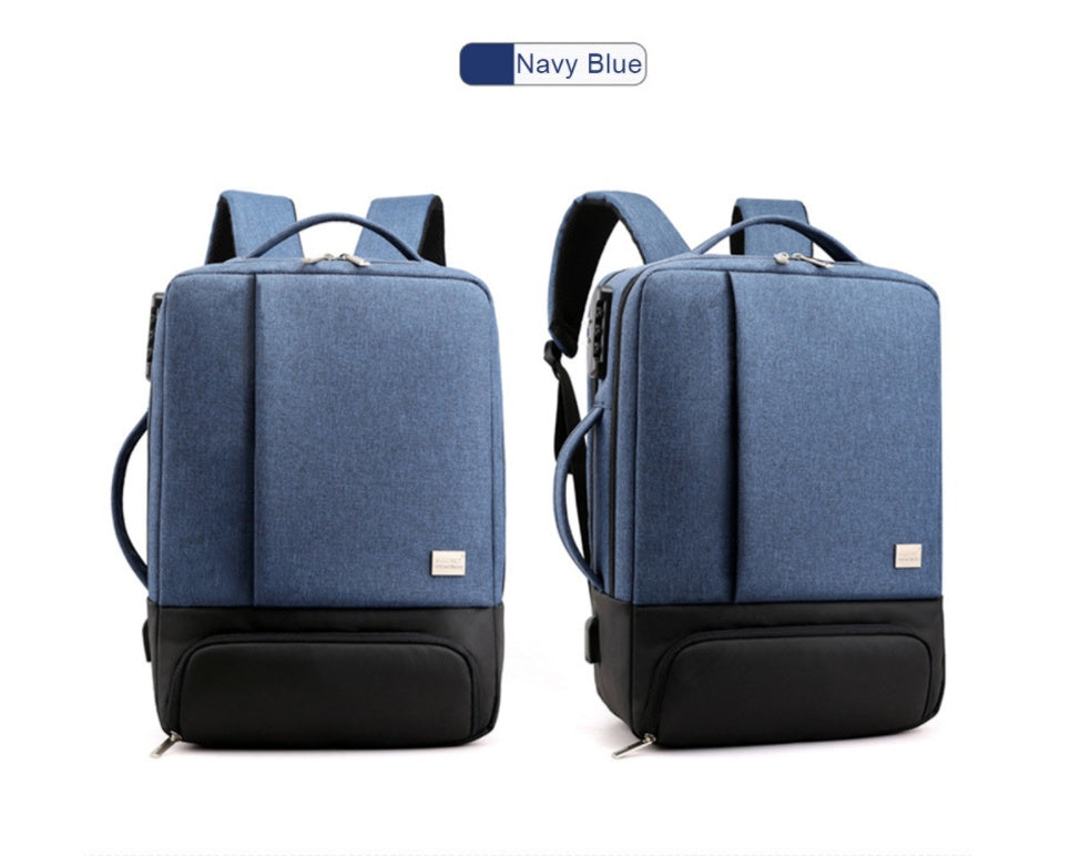 🎒 UrbanTech Multi-Compartment Laptop Backpack – Grey, Black & Blue Options