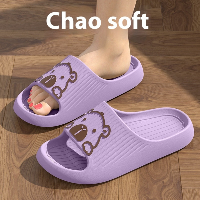 Funny Dog Face Non-Slip Summer Slippers – Various Colours