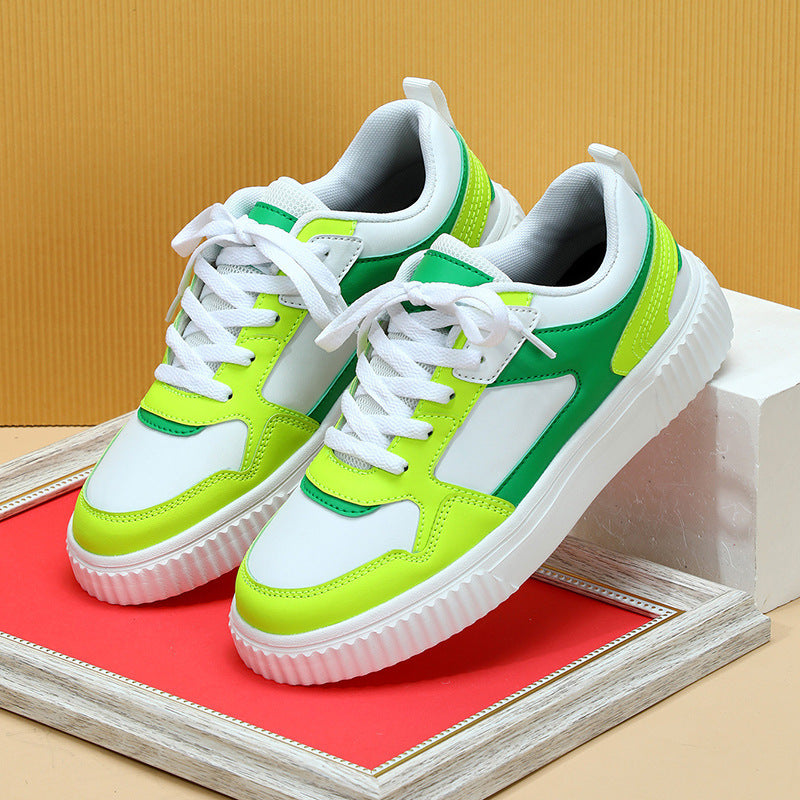 Vibrant Colour Block Platform Sneakers for Women – Bold Street Style Trainers in Various Colours  And here’s the updated description with that title in mind: