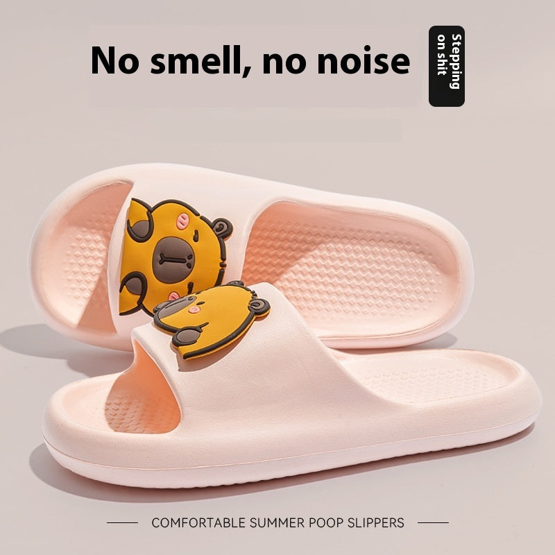 Funny Dog Face Non-Slip Summer Slippers – Various Colours