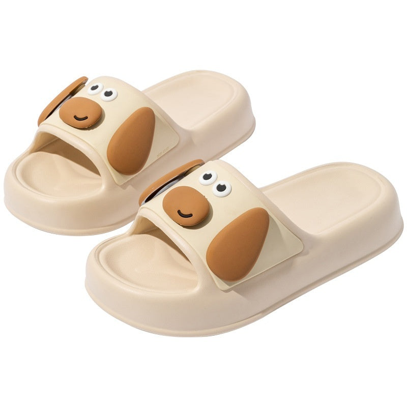 Funny Dog Face Non-Slip Summer Slippers – Various Colours