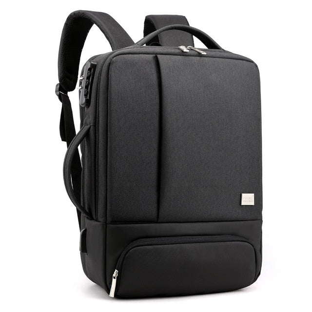 🎒 UrbanTech Multi-Compartment Laptop Backpack – Grey, Black & Blue Options