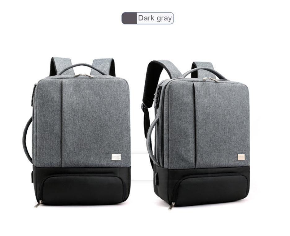 🎒 UrbanTech Multi-Compartment Laptop Backpack – Grey, Black & Blue Options