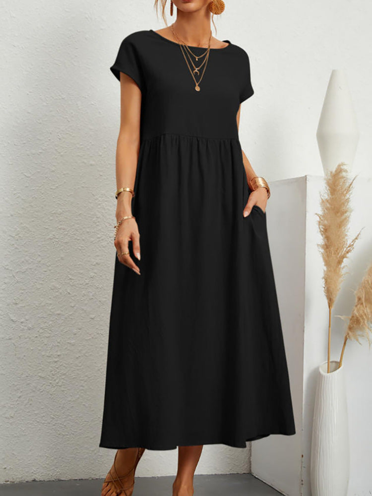 🌿 Everyday Comfort Smocked Tiered Midi Dress – Soft, Flowy & Feminine in Various Colours ☀️👗