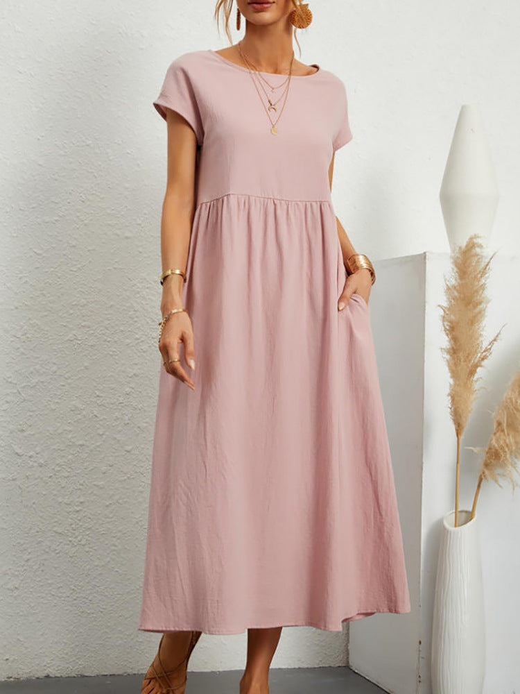 🌿 Everyday Comfort Smocked Tiered Midi Dress – Soft, Flowy & Feminine in Various Colours ☀️👗
