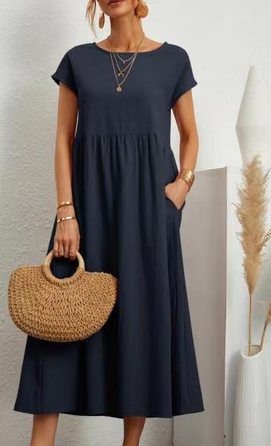 🌿 Everyday Comfort Smocked Tiered Midi Dress – Soft, Flowy & Feminine in Various Colours ☀️👗