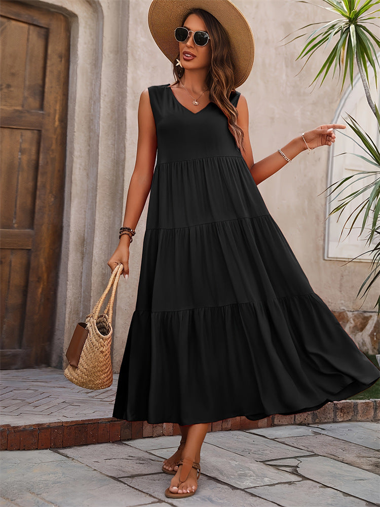 🖤 Title: “The Everyday Tiered Maxi Dress – Effortlessly Elegant in Every Colour” 🌞👗