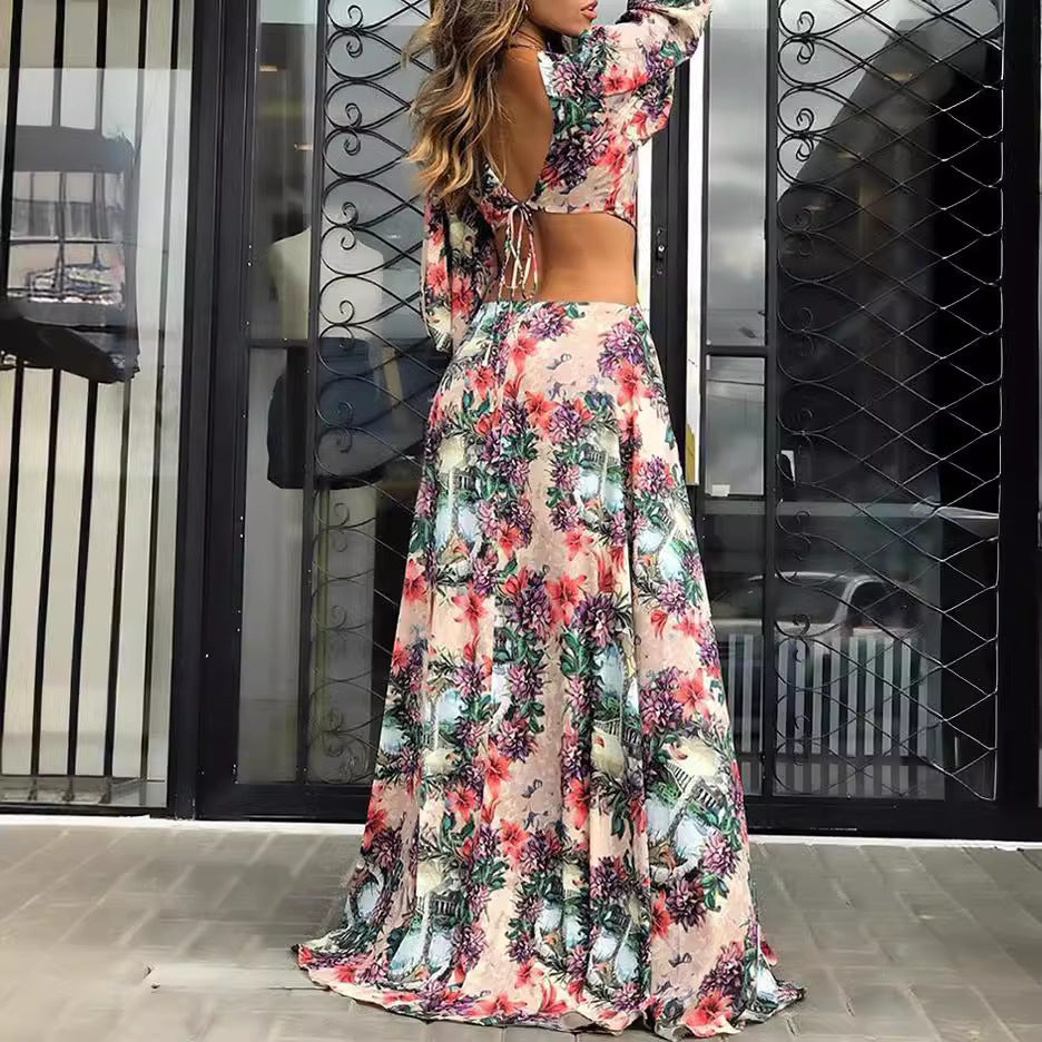 🌺 Island Muse Cut-Out Maxi Dress – Bold, Beautiful & Made for the Tropics 🌴💃