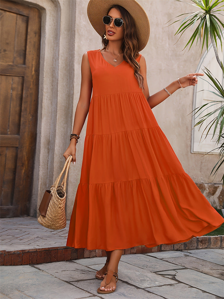 🖤 Title: “The Everyday Tiered Maxi Dress – Effortlessly Elegant in Every Colour” 🌞👗