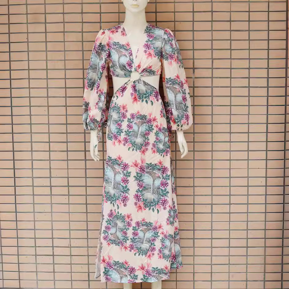 🌺 Island Muse Cut-Out Maxi Dress – Bold, Beautiful & Made for the Tropics 🌴💃