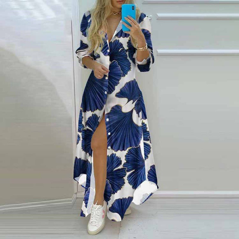 👗 Title: Statement Print Shirt Maxi Dresses – Bold & Beautiful in Various Designs 👗