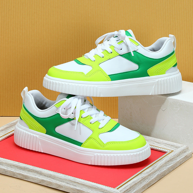 Vibrant Colour Block Platform Sneakers for Women – Bold Street Style Trainers in Various Colours  And here’s the updated description with that title in mind: