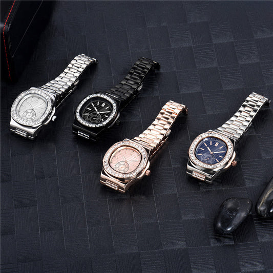 ✨ Luxury Iced Out Wrist Watch – Bling Diamond Bezel – Men’s & Women’s Fashion Watch – Various Colours 🕒💎