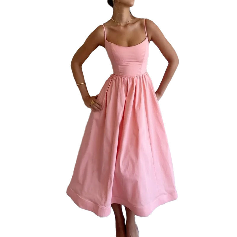 🌸 Women’s Strappy Midi Sundress - Elegant Summer Dress - Available in Various Colours